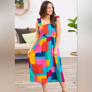 Boutique large semi maxi dress